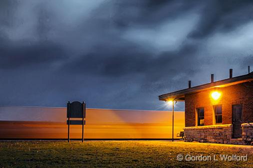 Daybreak Train_30450-1.jpg - Photographed at Smiths Falls, Ontario, Canada.